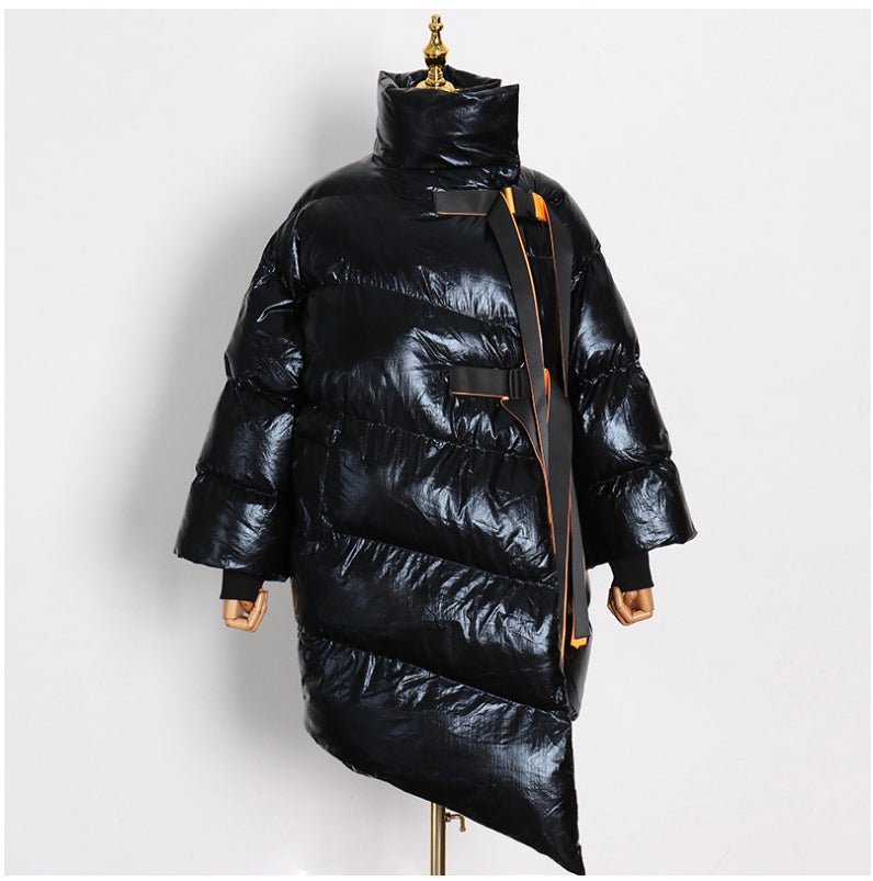 Glossy Quilted Winter Jacket - @phenomenalkat - Kelly Obi New York