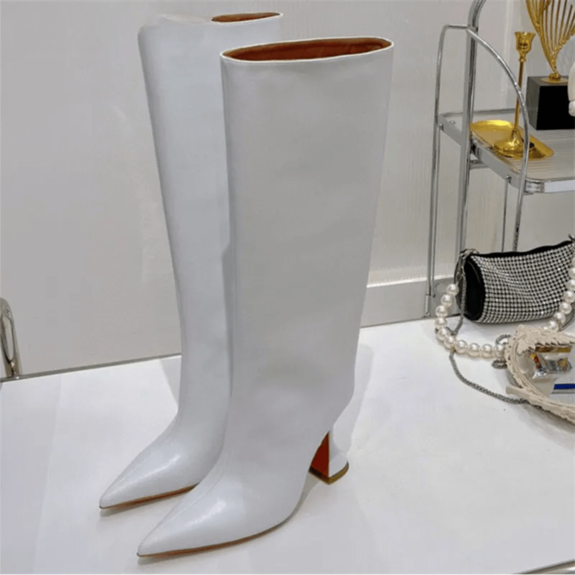 Goblet Heels Long Boots - Kelly Obi New York