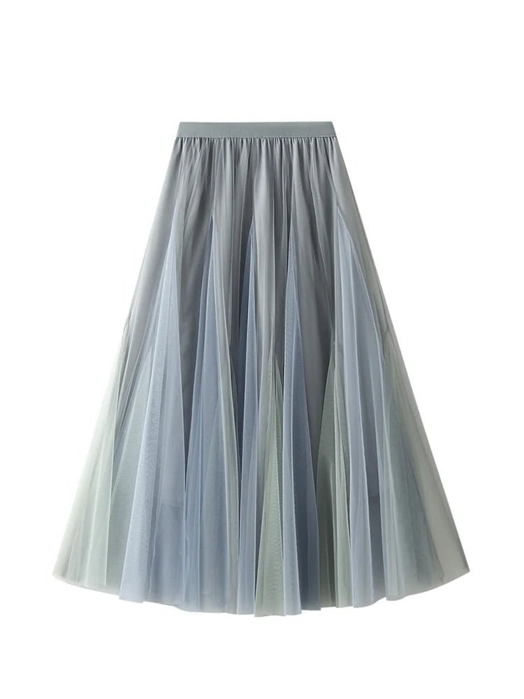 Gradient Midi Tulle Skirt - Kelly Obi New York