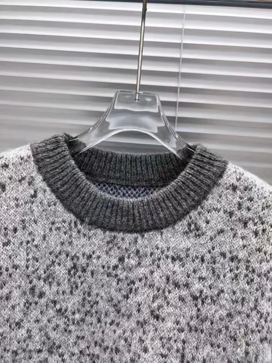 Gradient Round Neck Knit Sweater - Kelly Obi New York