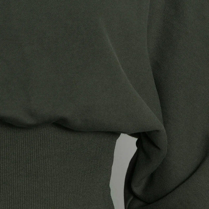 Green Gathered Waist Sweatshirt - Kelly Obi New York