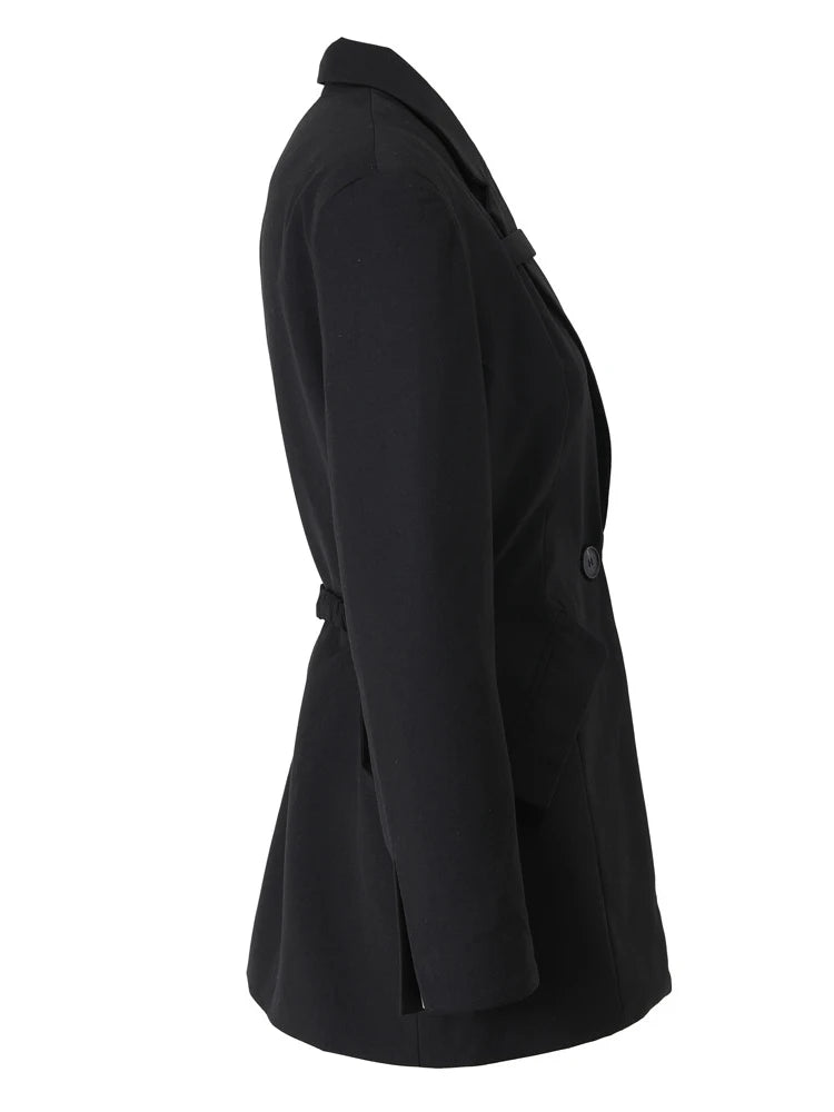 Hallow Out Waist Strapped Chest Blazer - Kelly Obi New York