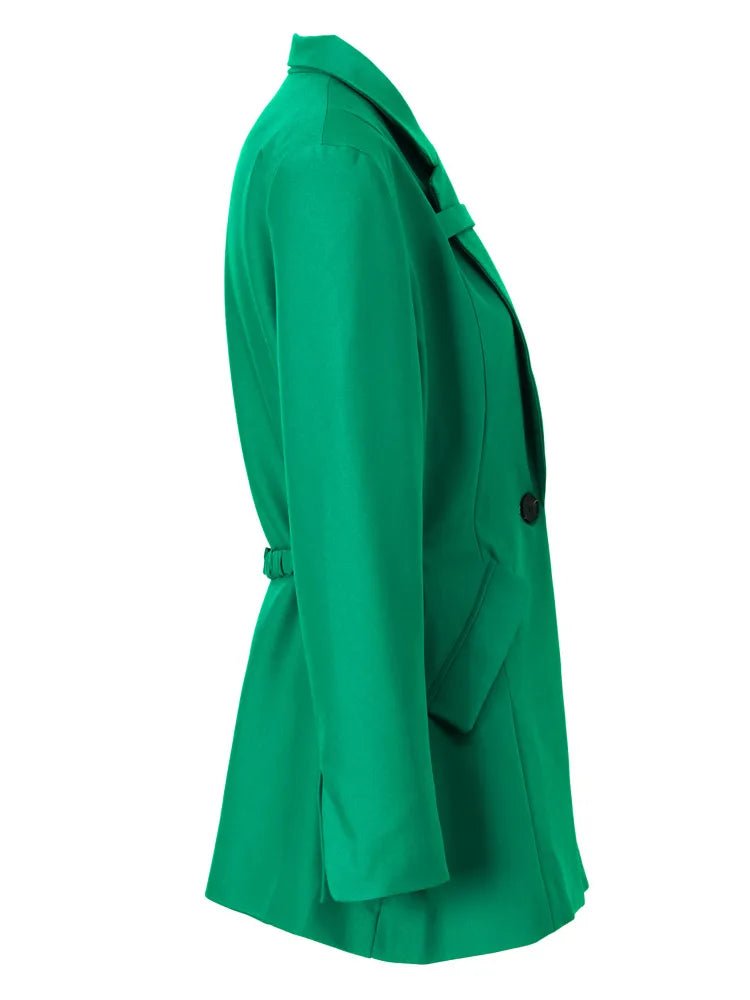 Hallow Out Waist Strapped Chest Blazer - Kelly Obi New York