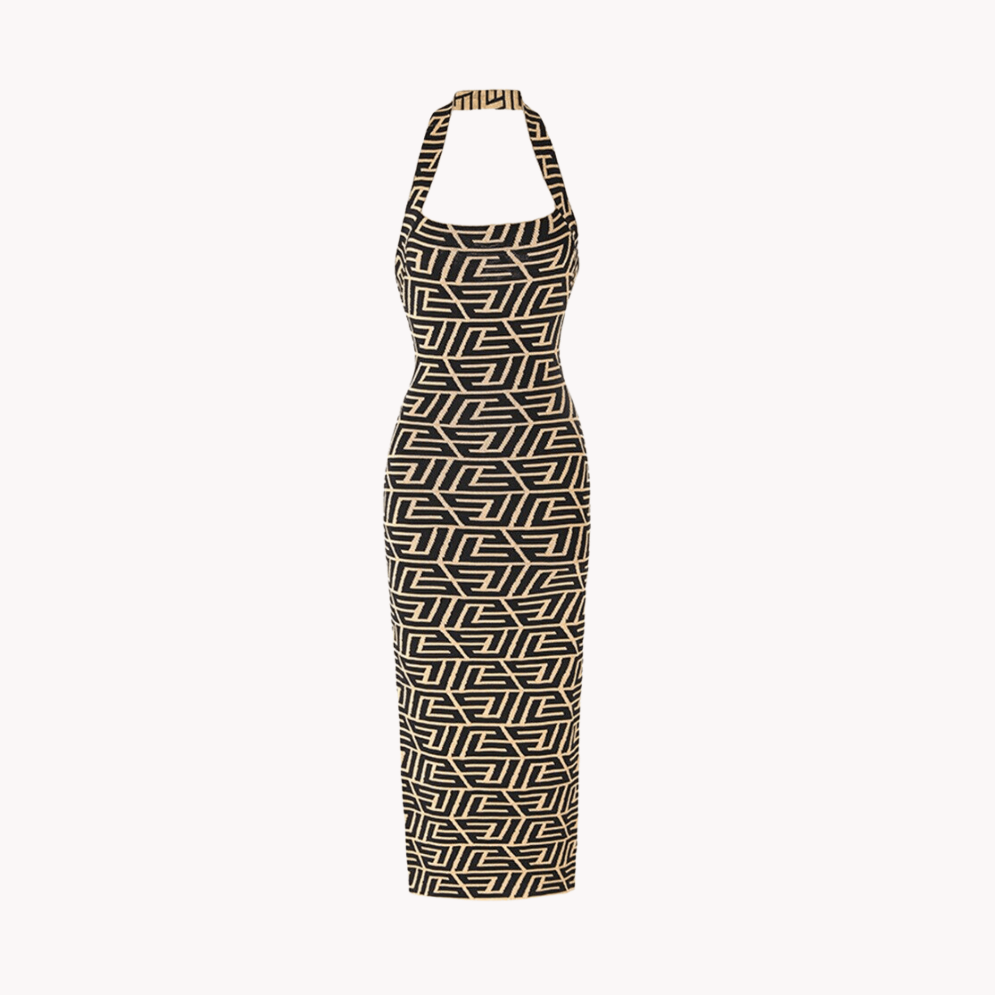 Halter Maxi Bandage Dress - Kelly Obi New York