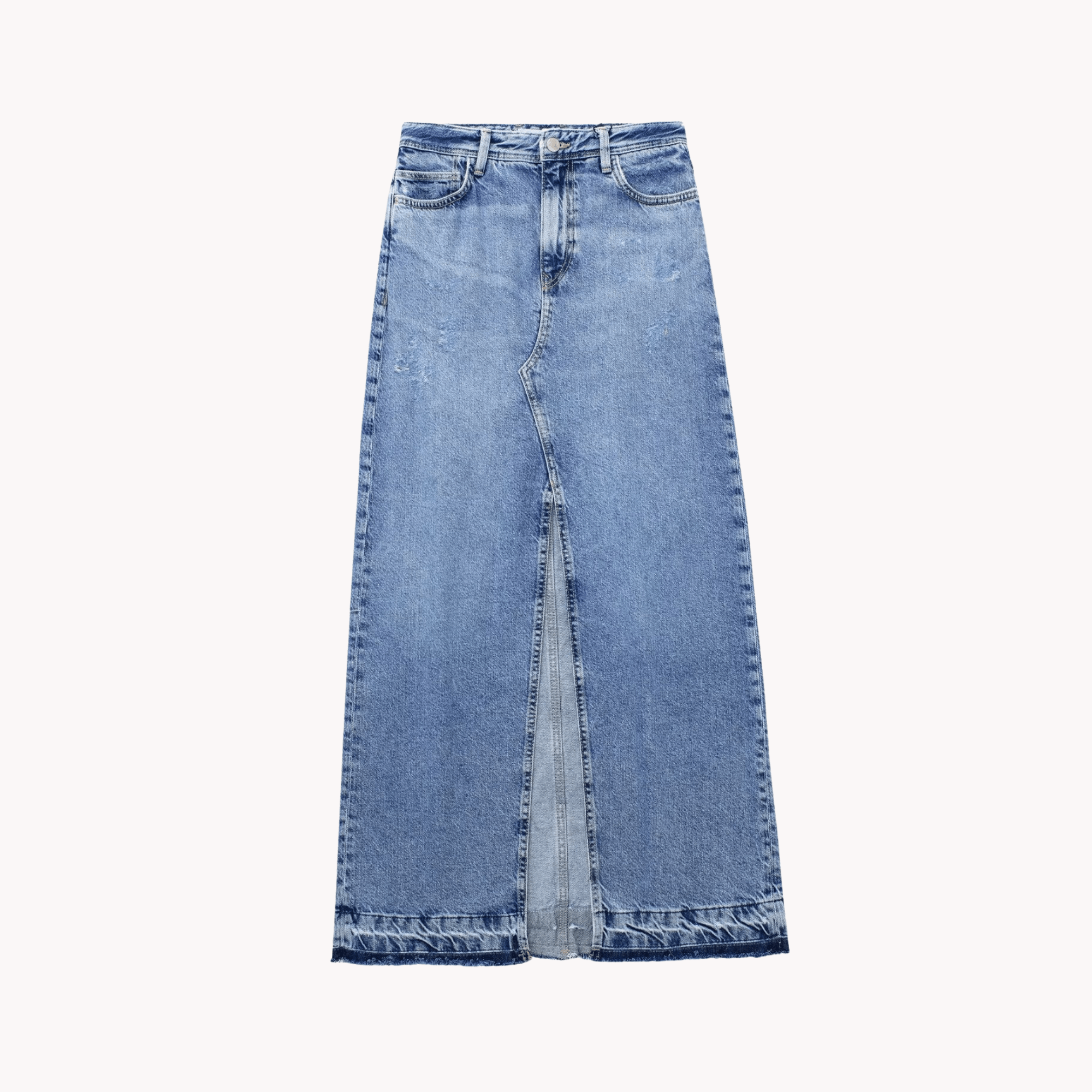 High Waist Denim Skirt - Kelly Obi New York