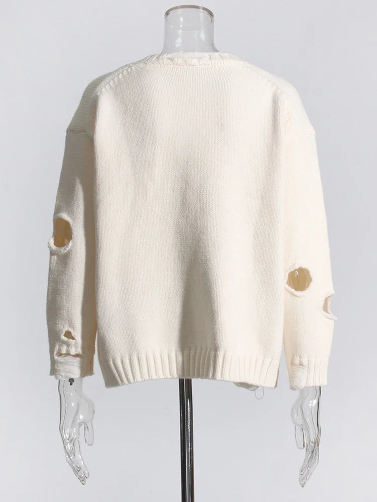 In Tatters Knit Sweater - Kelly Obi New York