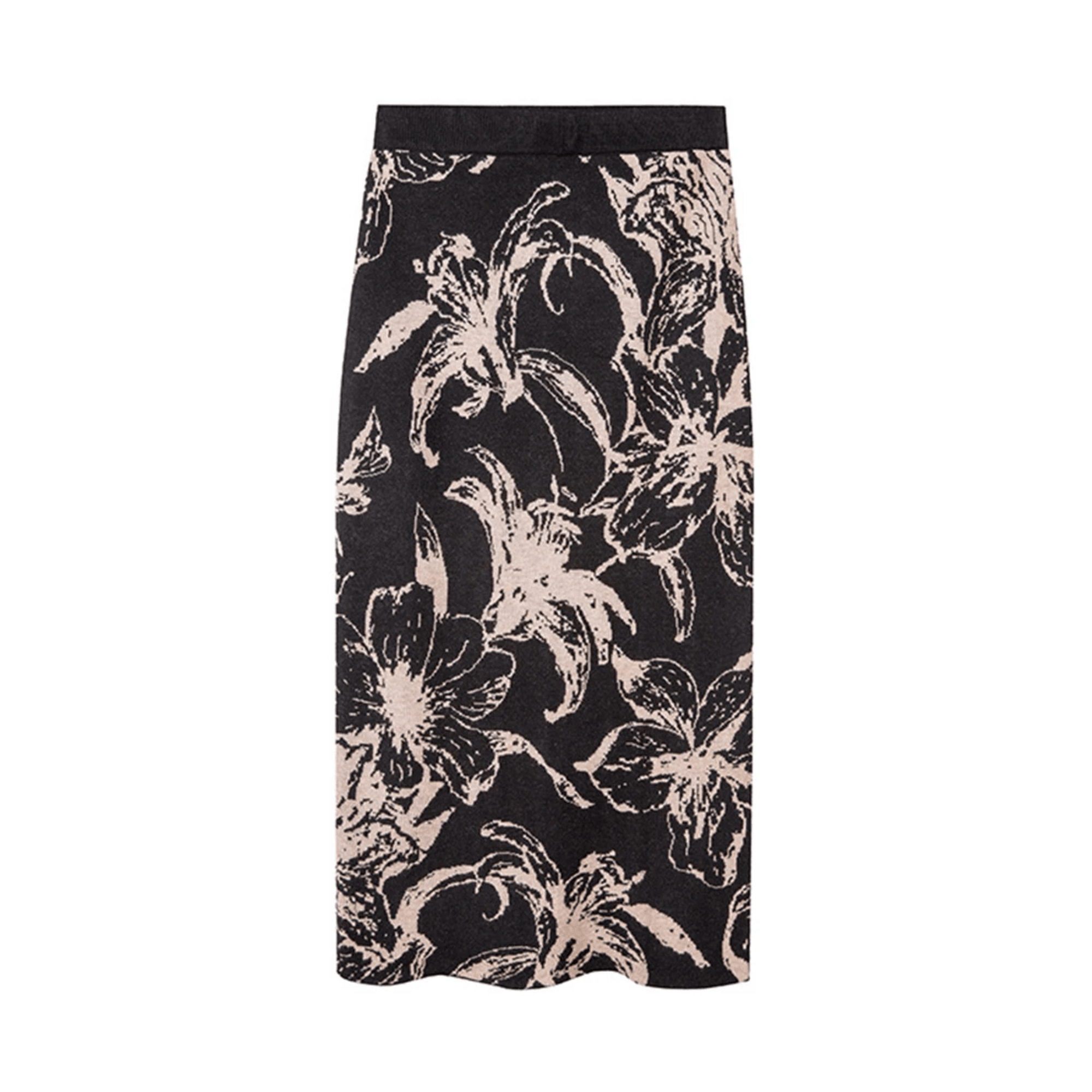 Jacobean Floral Midi Skirt - Kelly Obi New York