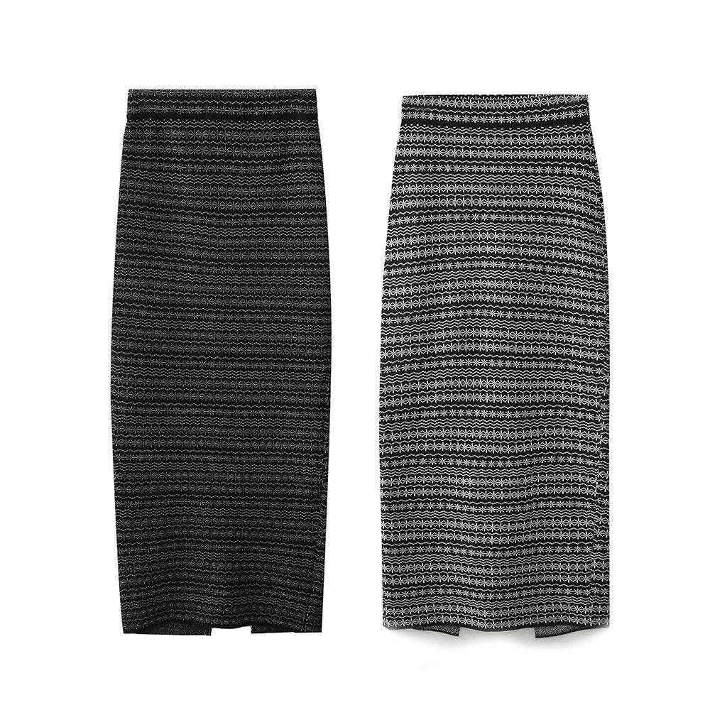 Jacquard Knitted Top and Skirt Set - Kelly Obi New York