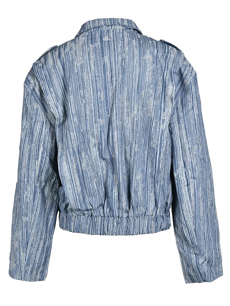 Johnny Collar Denim Jacket - Kelly Obi New York