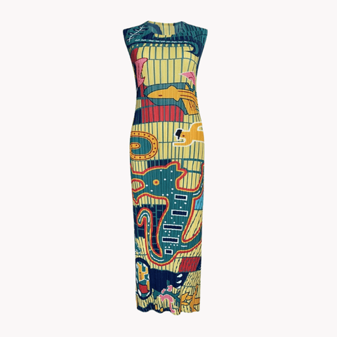 Juniper Printed Dress - @thestylistbritt - Kelly Obi New York