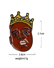 King Biggie Enamel Pin - Kelly Obi New York