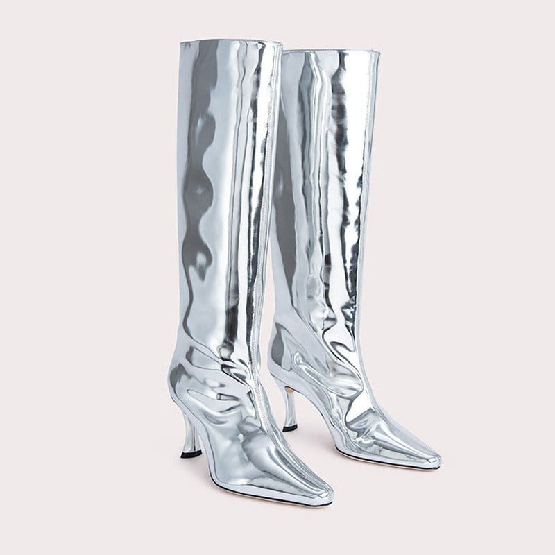 Knee-High Platform Riding Boots - Kelly Obi New York