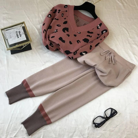 Knitted Pullover + Pants Suit Set - Kelly Obi New York