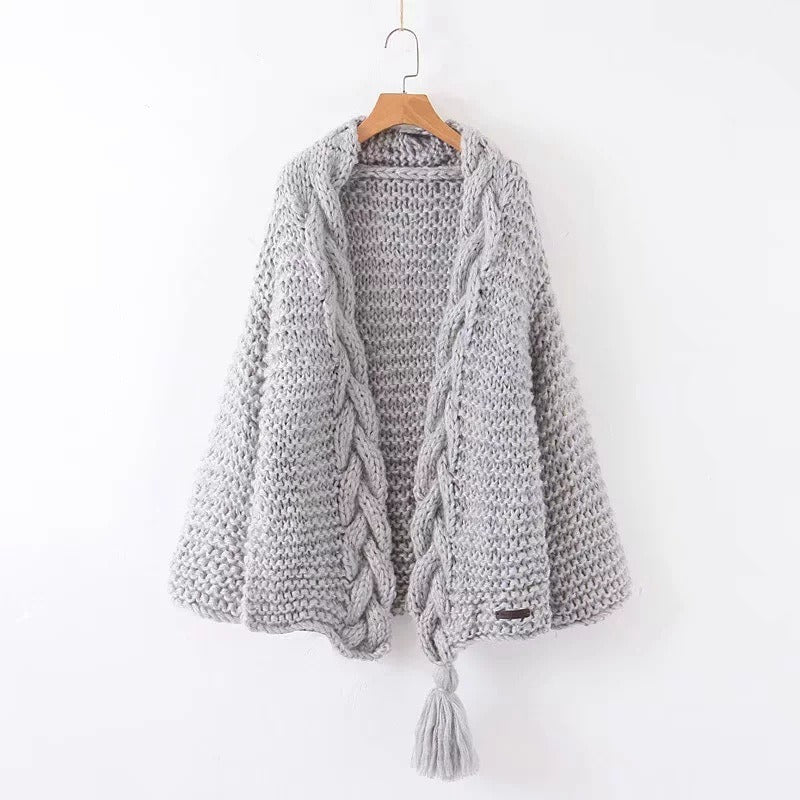 Knitted Tassel Cozy Sweater - Kelly Obi New York