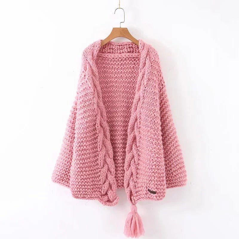 Knitted Tassel Cozy Sweater - Kelly Obi New York