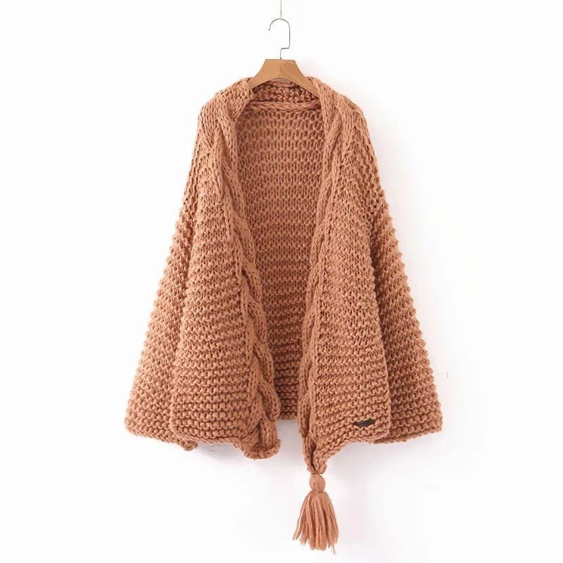 Knitted Tassel Cozy Sweater - @theestylishp - Kelly Obi New York