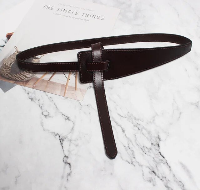 Knotted Vegan Leather Belt - Kelly Obi New York