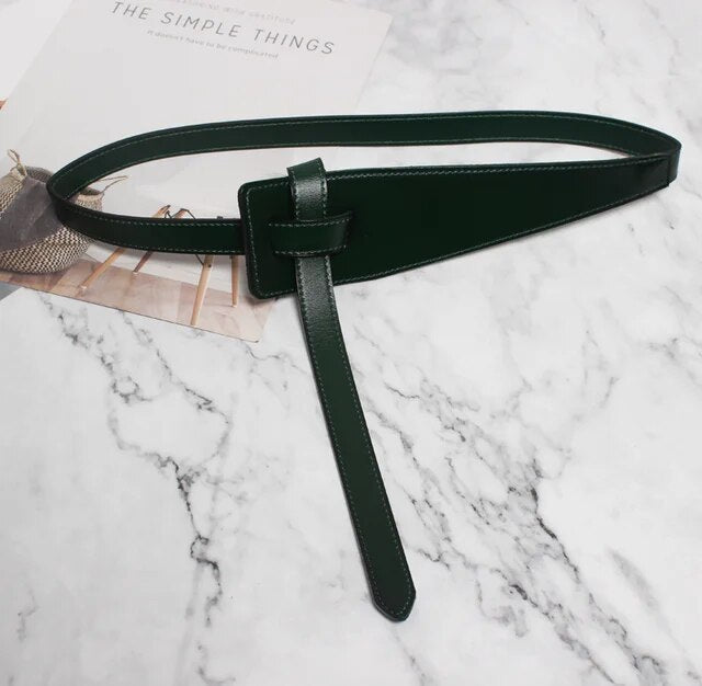 Knotted Vegan Leather Belt - Kelly Obi New York