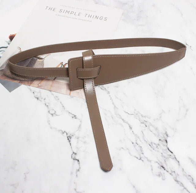 Knotted Vegan Leather Belt - Kelly Obi New York