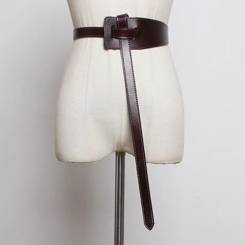 Knotted Vegan Leather Belt - Kelly Obi New York