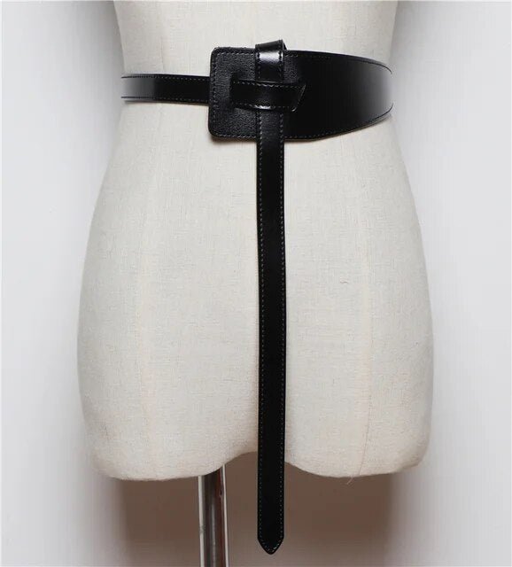 Knotted Vegan Leather Belt - Kelly Obi New York