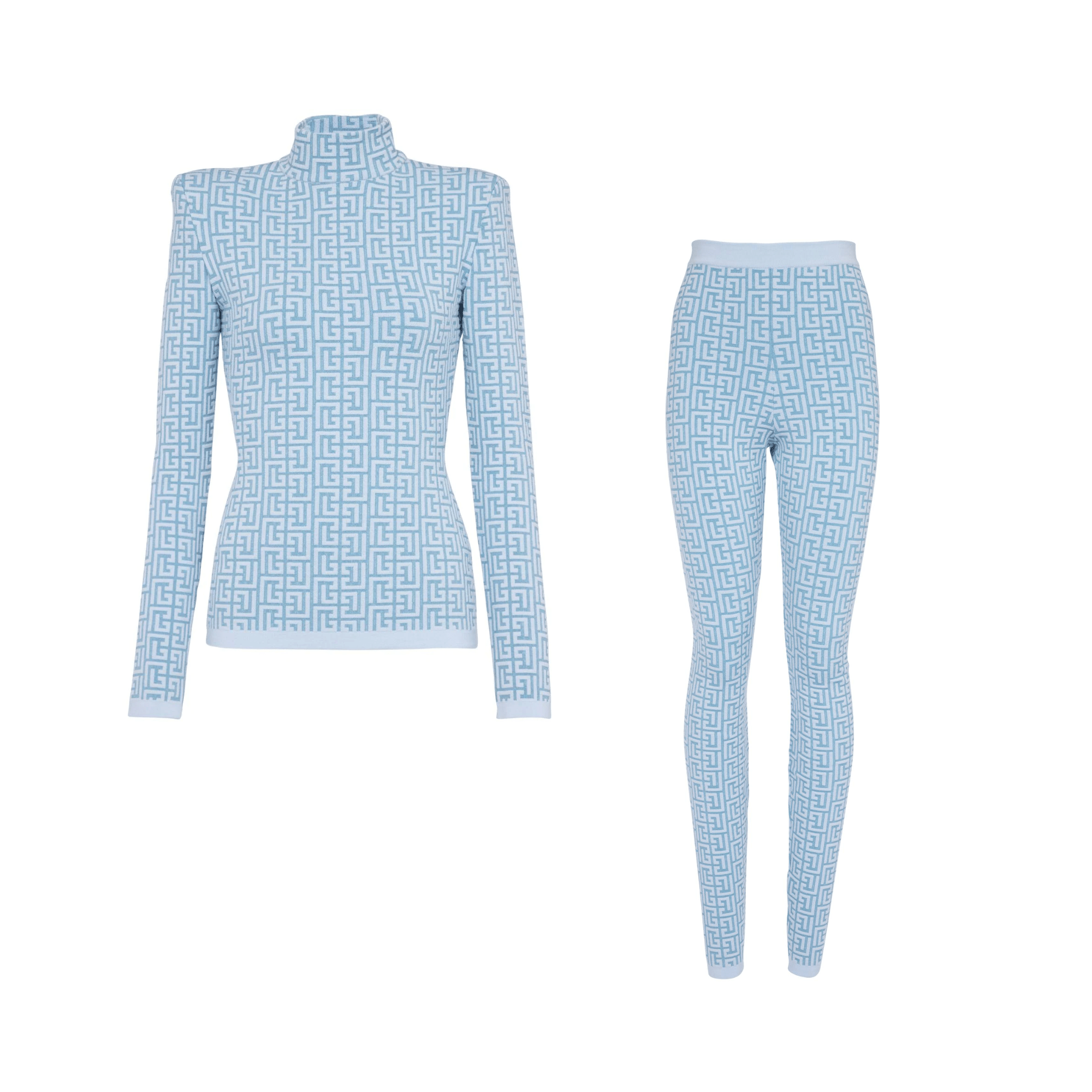 Labyrinth Jacquard Top + Pants Set - Kelly Obi New York