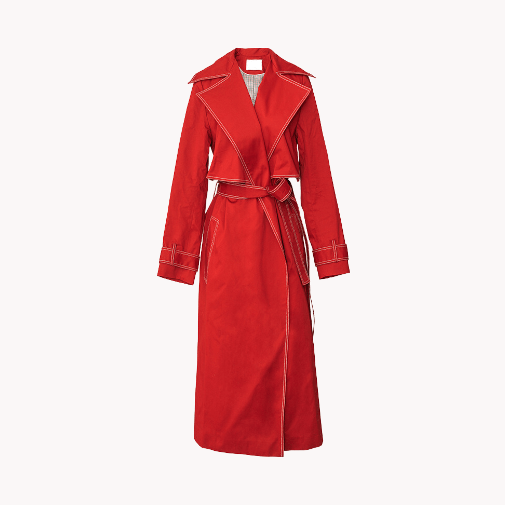 Lace-up Double Breasted Split Trench Coat - Kelly Obi New York