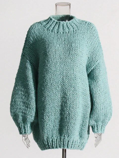 Lantern Sleeves Knit Sweater - Kelly Obi New York