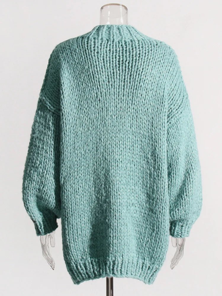 Lantern Sleeves Knit Sweater - Kelly Obi New York