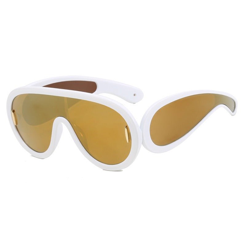 Large Frame Futuristic Sunglasses - Kelly Obi New York