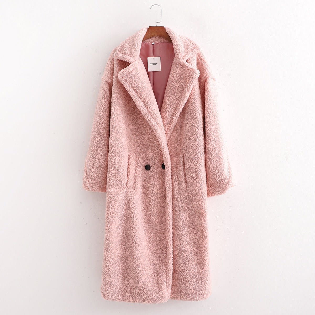 Large Lapel Plush Winter Coat - Kelly Obi New York