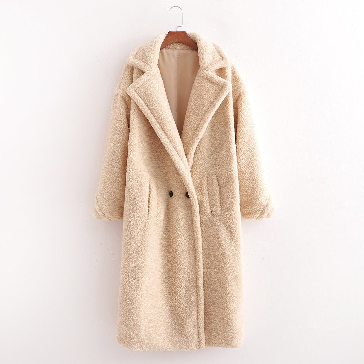 Large Lapel Plush Winter Coat - Kelly Obi New York