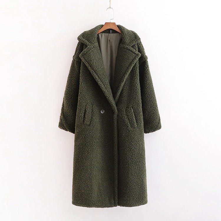 Large Lapel Plush Winter Coat - @jariatudanita - Kelly Obi New York