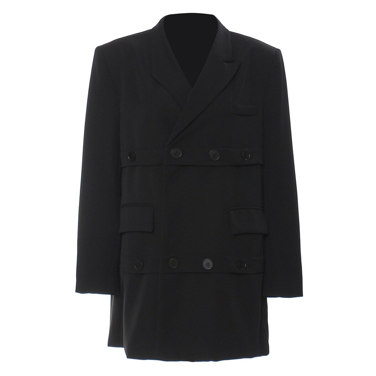 Layered Mid-Length Suit Jacket - Kelly Obi New York