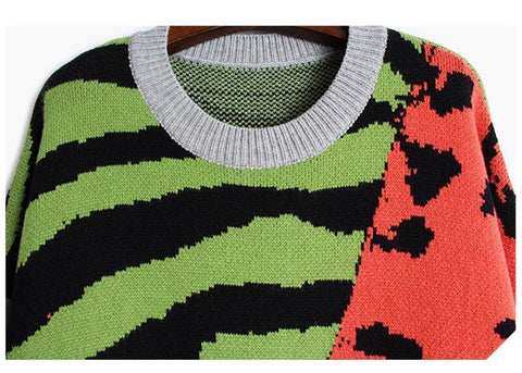 Leopard Contrast Sweater Dress - @80sbaby_millennialmommy - Kelly Obi New York