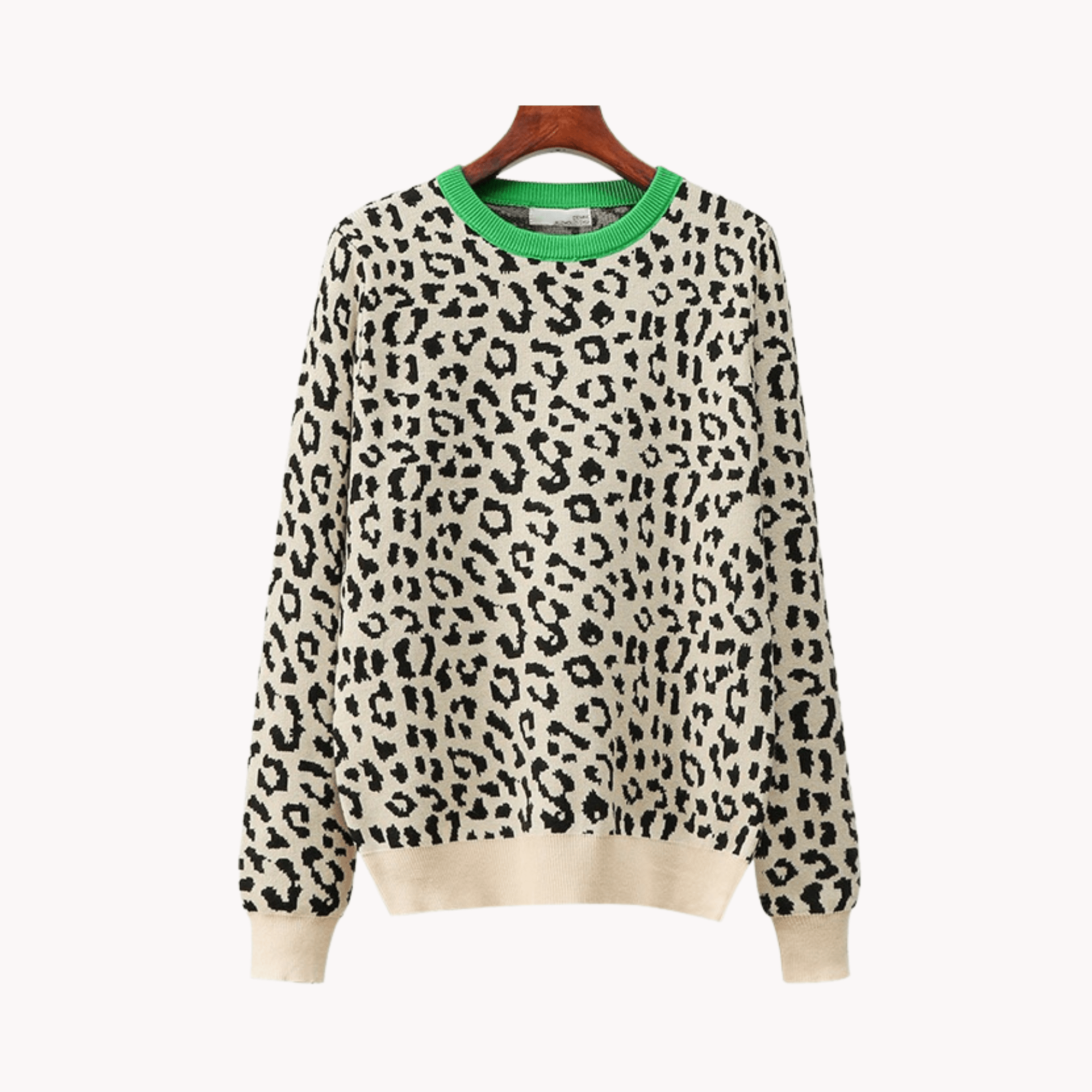 Leopard Jacquard Pullover - Kelly Obi New York