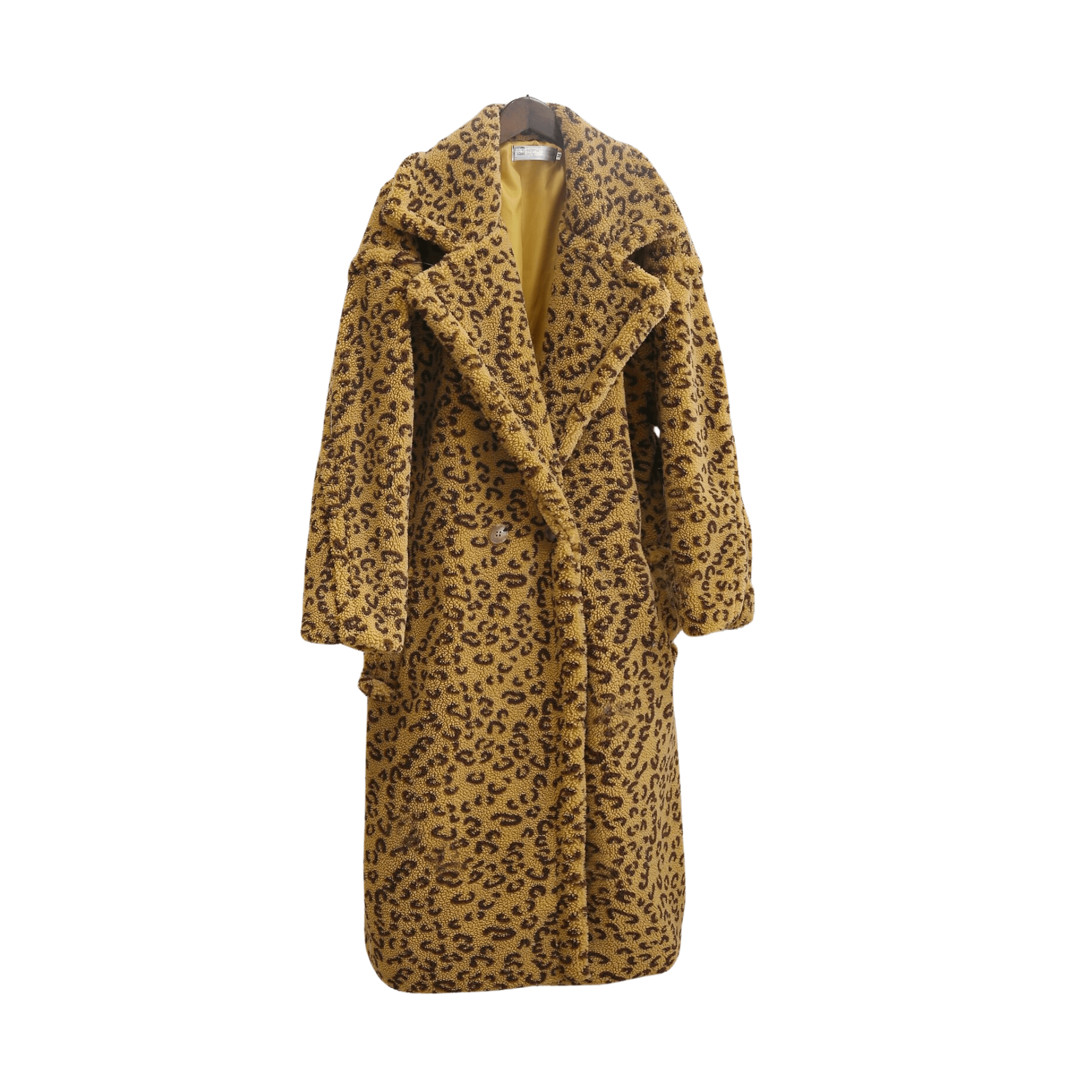 Leopard Print Faux Fur Thick Coat - Kelly Obi New York