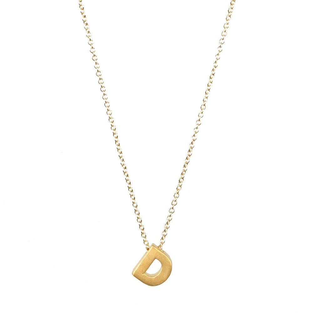 Letter Pendant Necklace - Kelly Obi New York