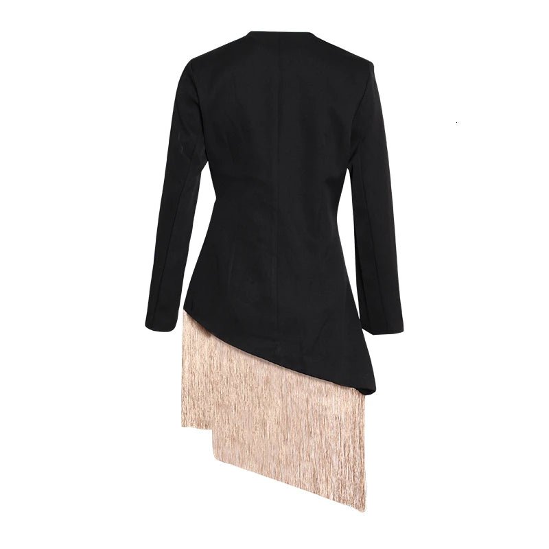 Long Tassels Splice Blazer - Kelly Obi New York