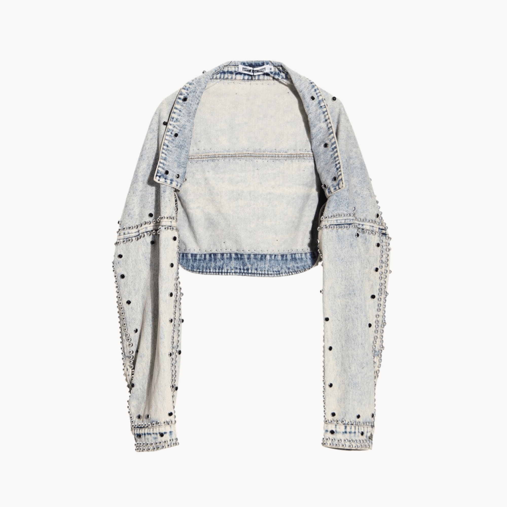 Loose Fit Studded Denim Jacket - Kelly Obi New York