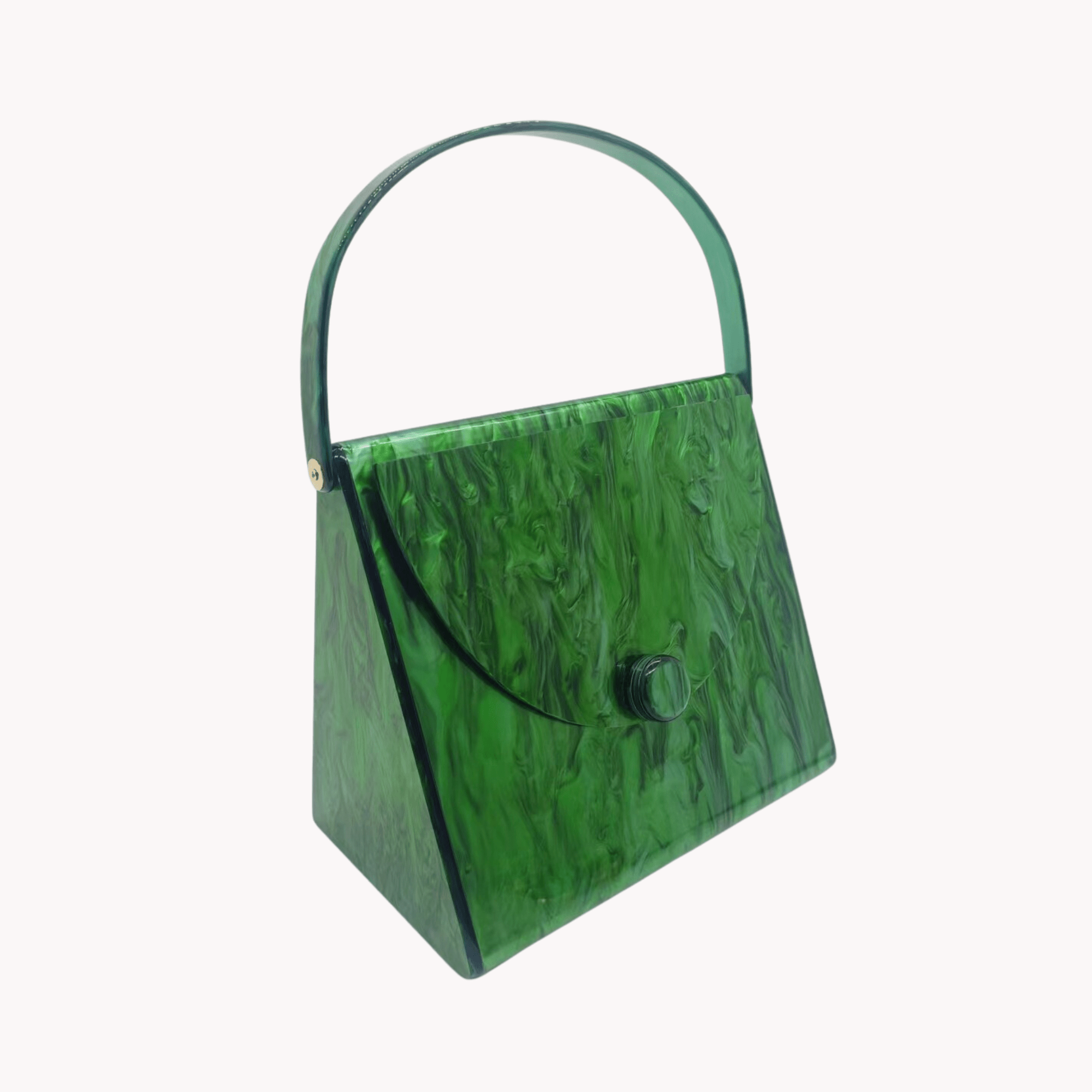 Marbled Acrylic Handbag - Kelly Obi New York