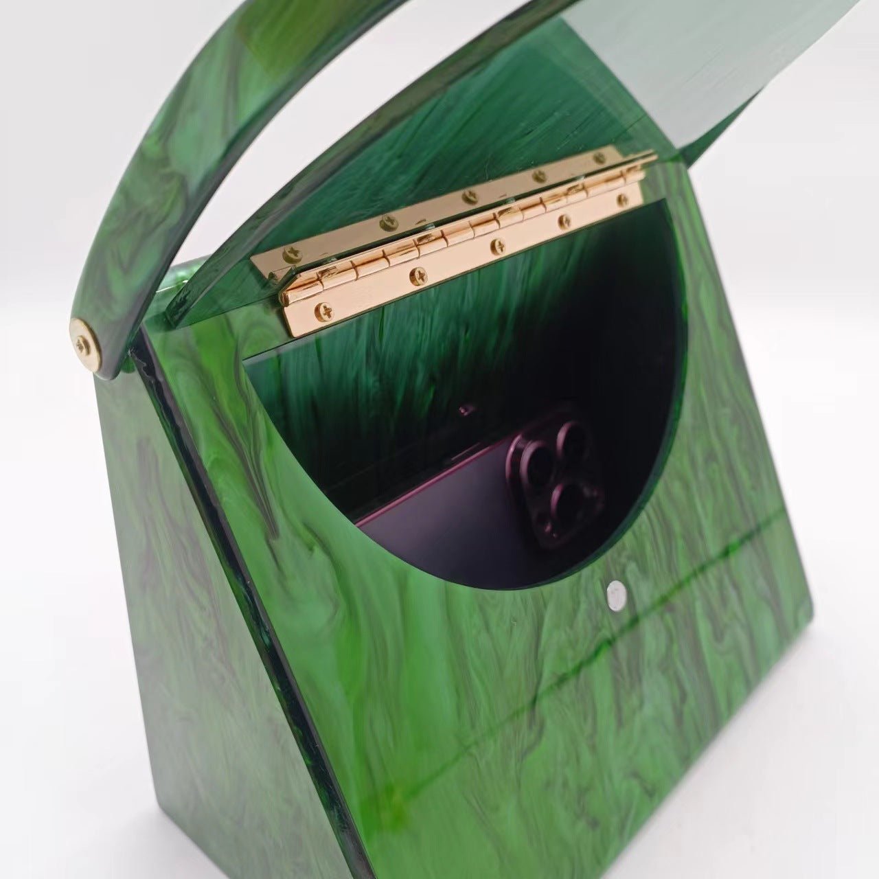 Marbled Acrylic Handbag - Kelly Obi New York