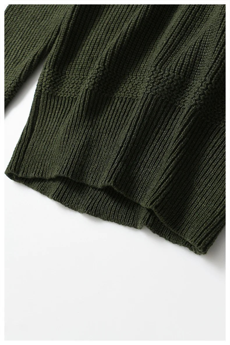 Mesh Flared Shoulder Knit Wool Sweater - Kelly Obi New York