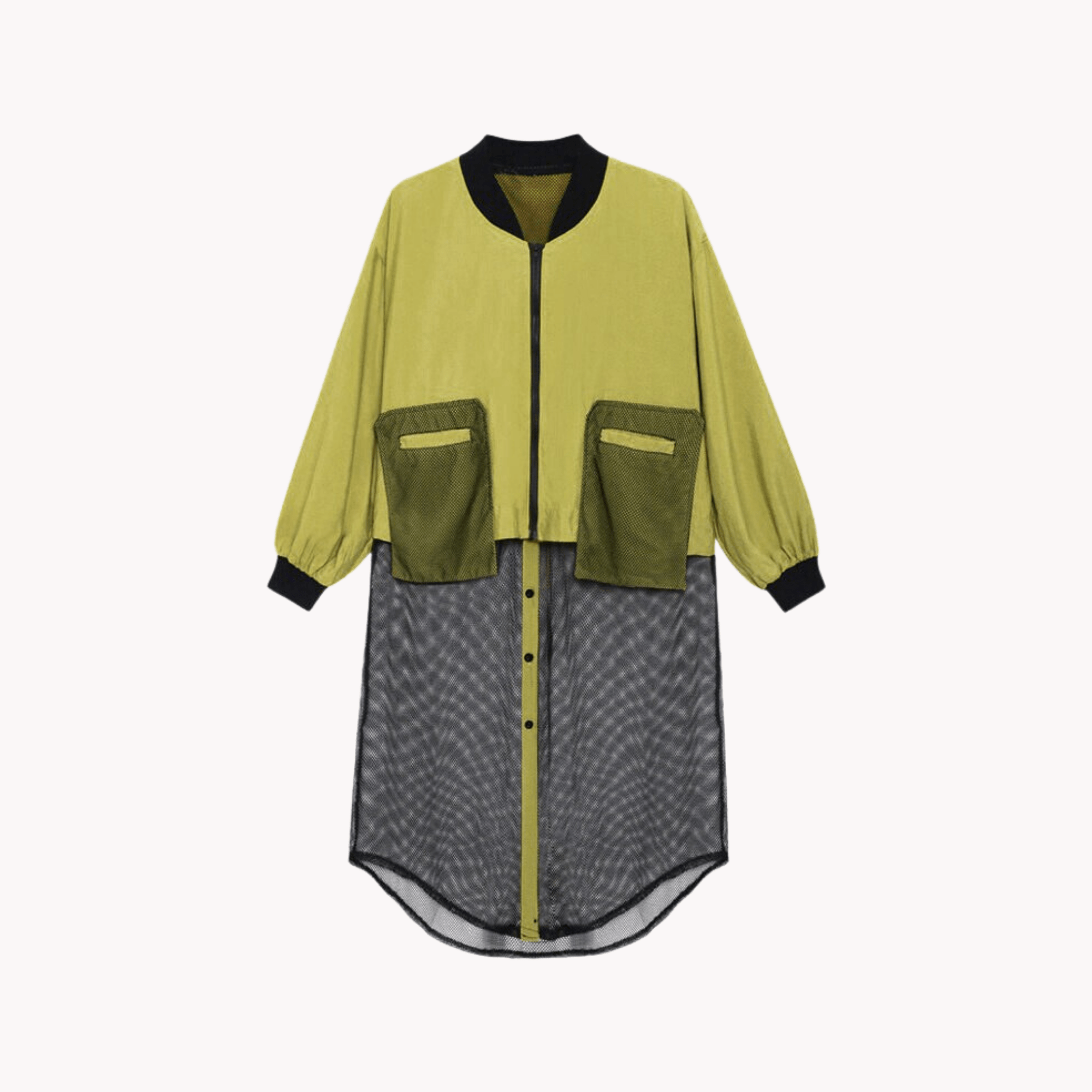 Mesh Hem Lightweight Jacket - Kelly Obi New York