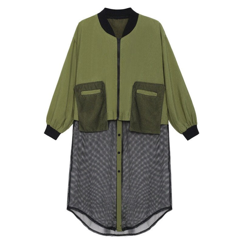 Mesh Hem Lightweight Jacket - Kelly Obi New York