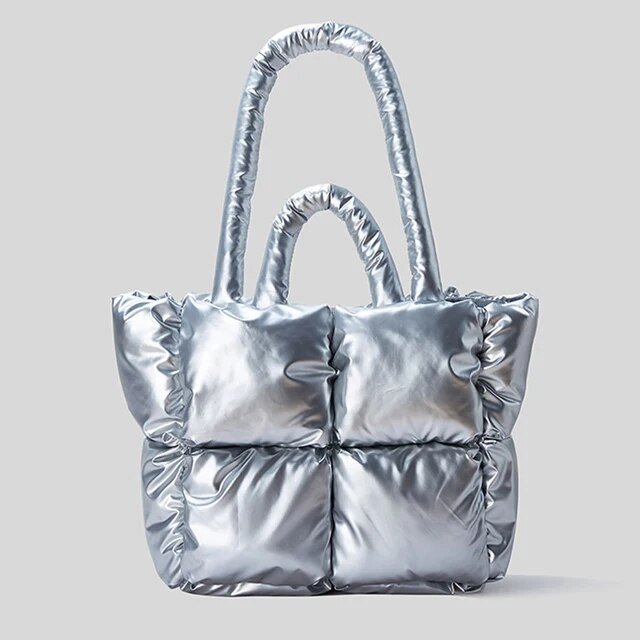 Metallic Quilted Shoulder Bag - Kelly Obi New York