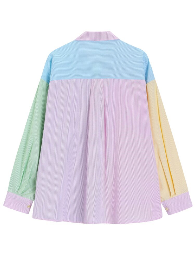 Multicolor Pastel Striped Shirt - Kelly Obi New York