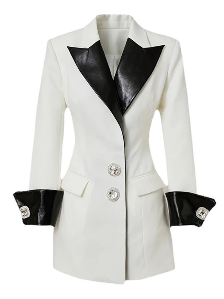 Napolitan Cuffs Contrast Blazer - Kelly Obi New York