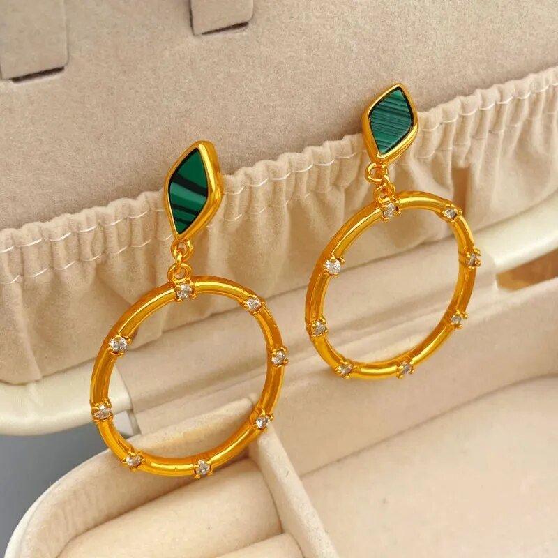 Needle Circle Earrings - Kelly Obi New York