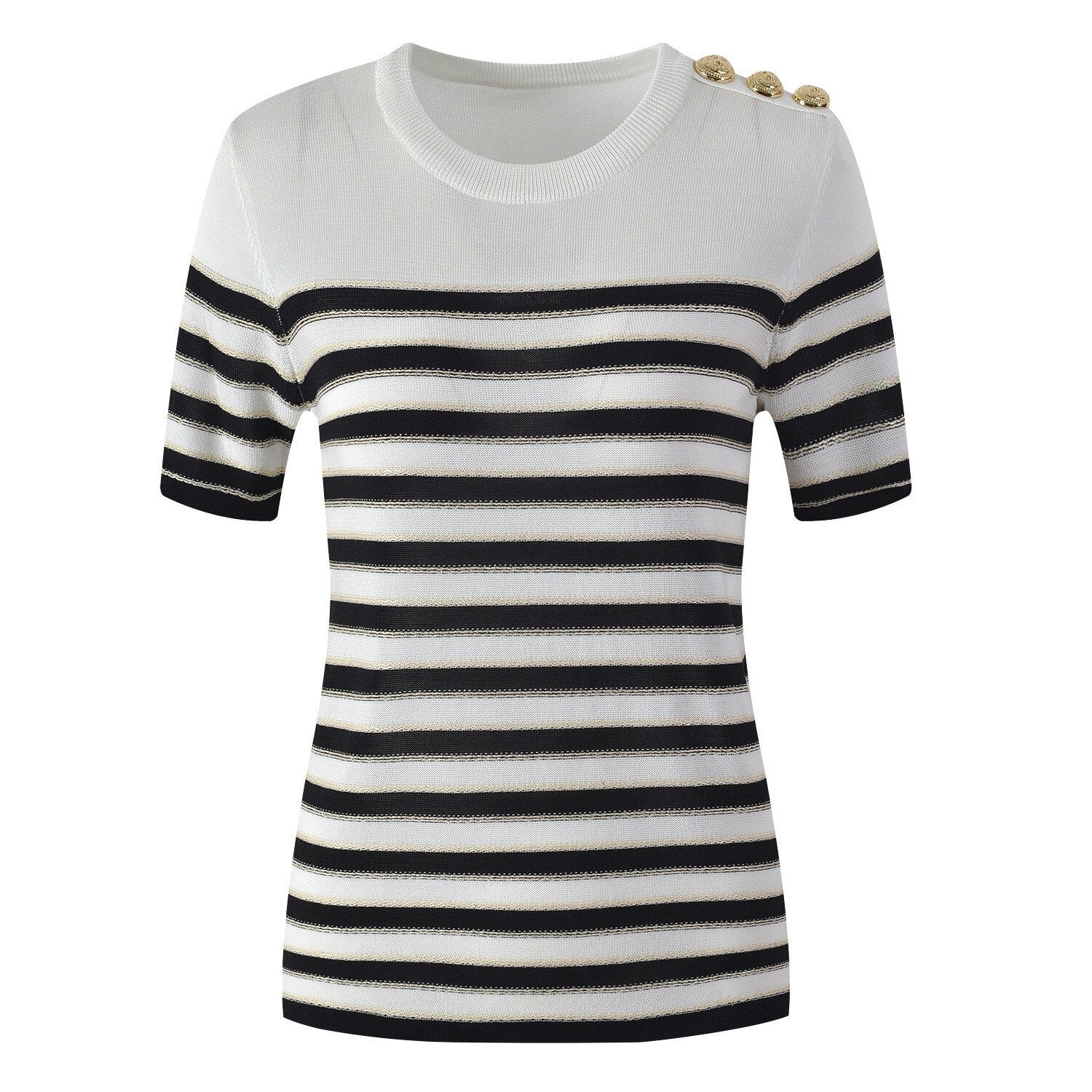 O Neck Striped Set - Kelly Obi New York